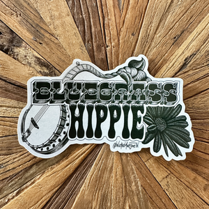 "Bluegrass Hippie – Morph" vinyl sticker