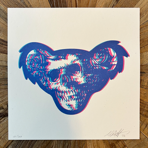 "3D Bertha Bear" Limited Edition Art Print