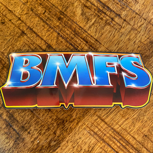 "BMFS/He-Man Logo Mashup" glossy vinyl sticker