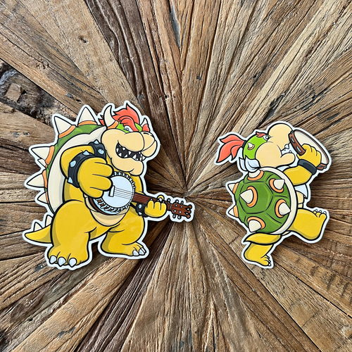 Bowser/Terrapin Mashup Stickers