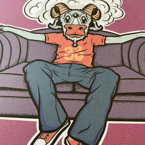 "Couch Tour Goat" Limited Edition Art Print