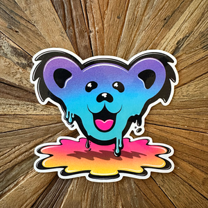 "Drippy Bear" Vinyl Sticker