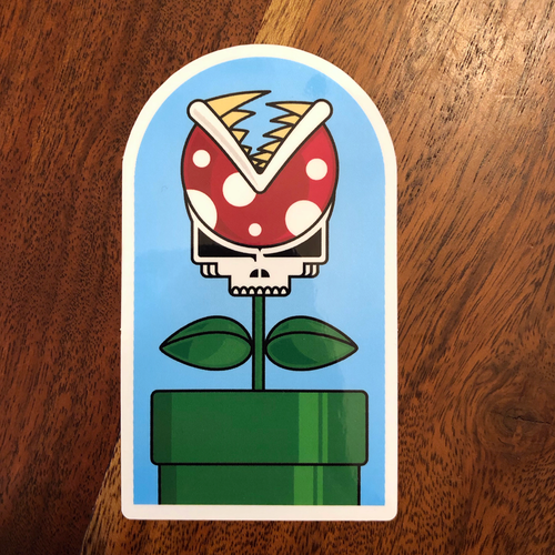 Piranha Plant Your Face Sticker